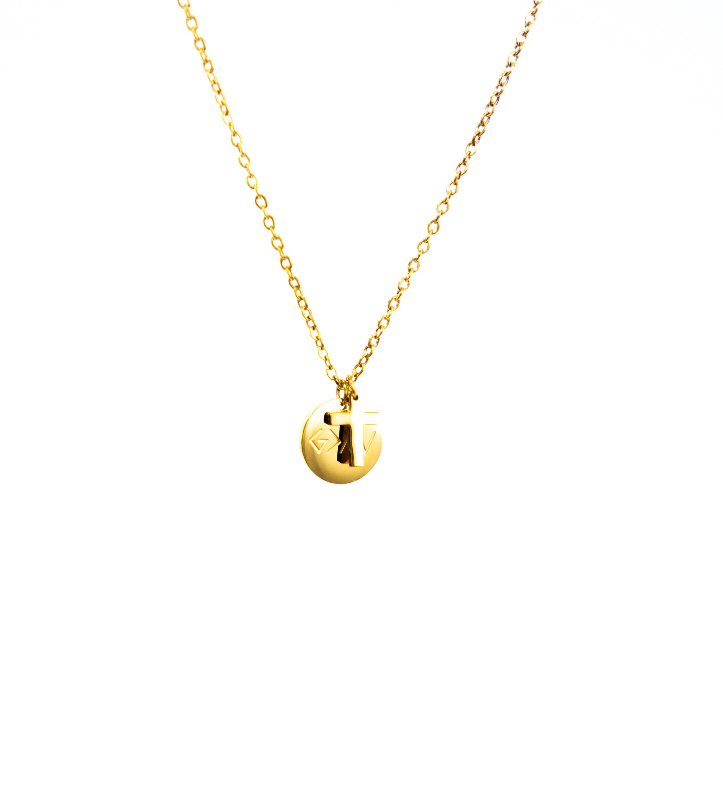 Dainty "God is" pendant