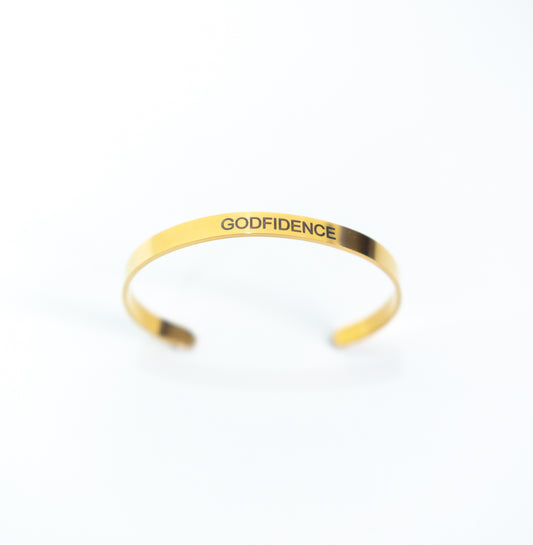 "Godfidence" Gold Bracelet