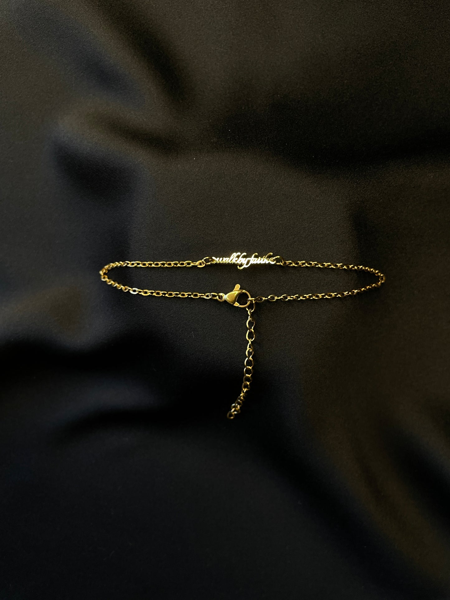 Dainty KIDS "Walk by faith" Ankle Bracelet