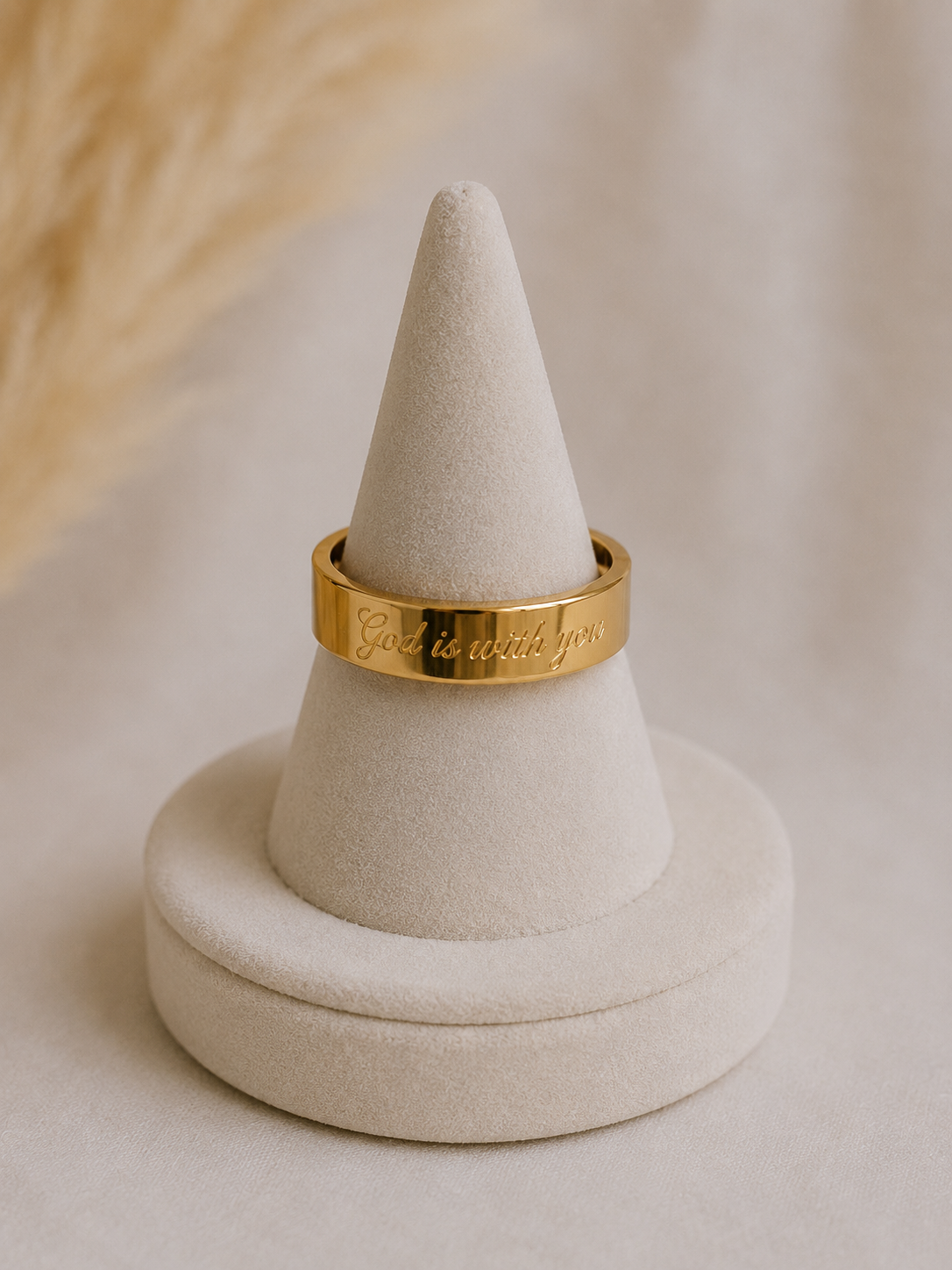 "God is with you" Ring