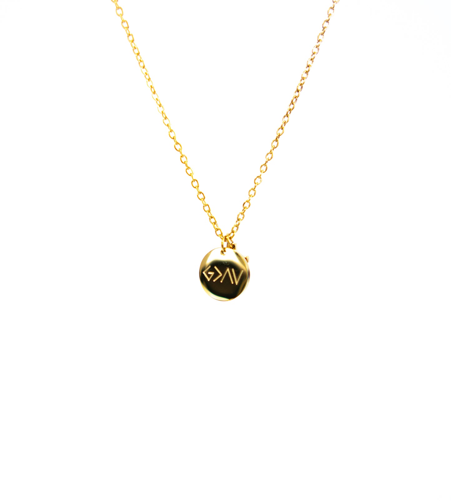 Dainty "God is" pendant