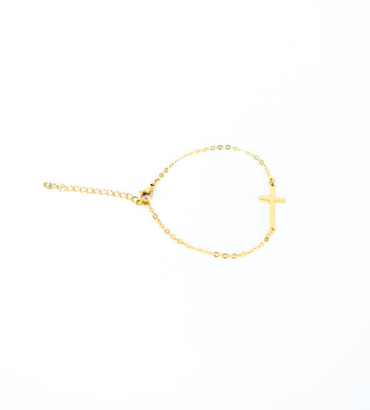 Gold "Cross" Bracelet
